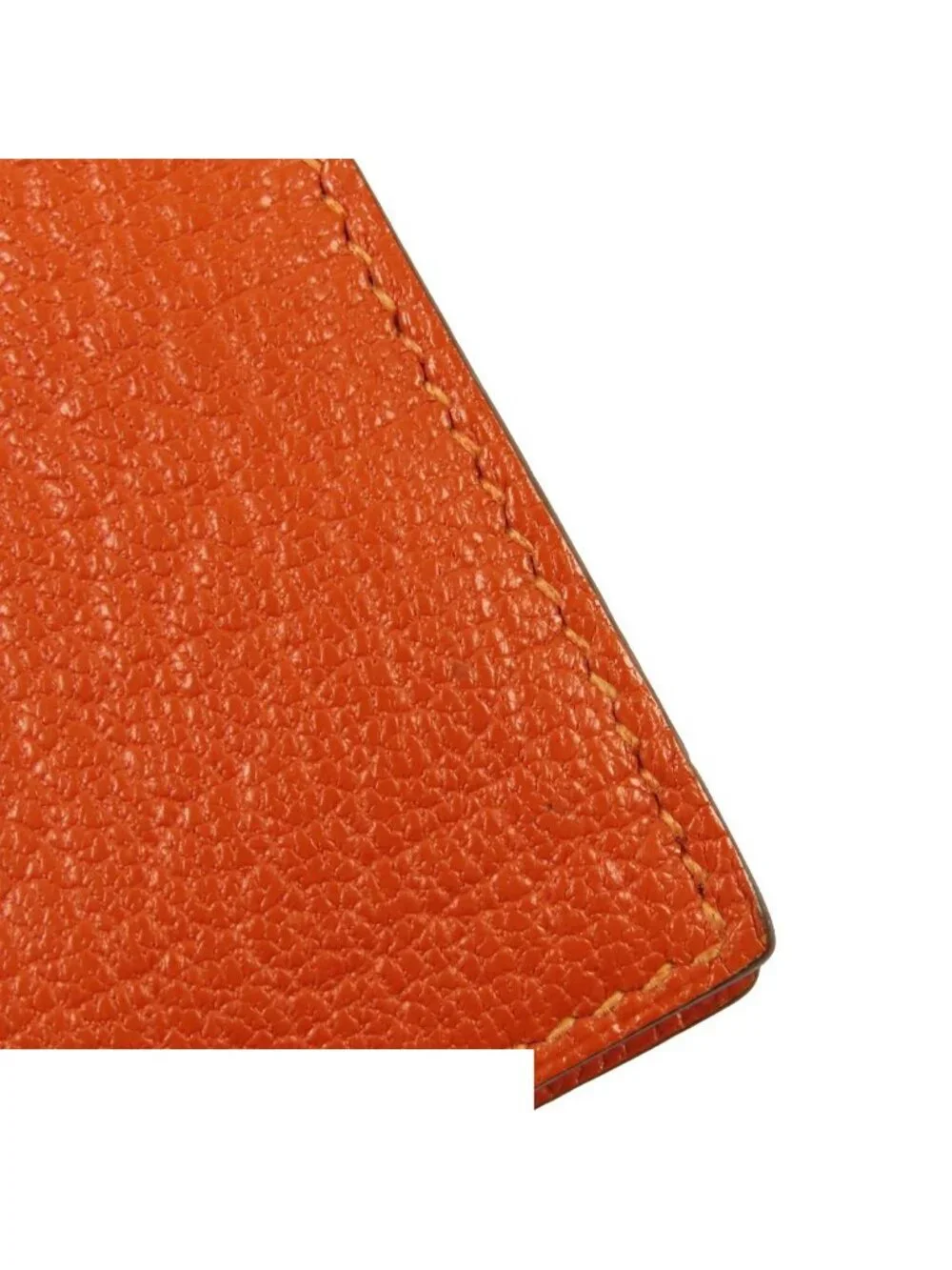 Hermes Evelyne Orange Chevre Card Case